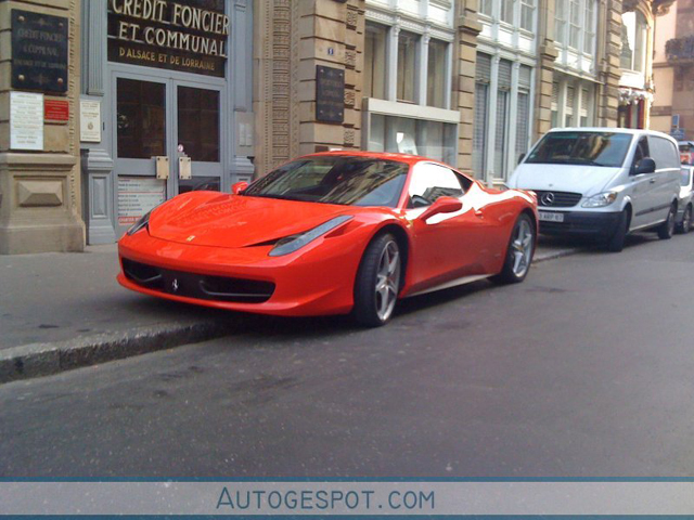 Tweede Ferrari 458 Italia wordt verwelkomd op Autogespot