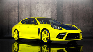 Tweety vindt Mansory ook leuk: knalgele Porsche Panamera Mansory