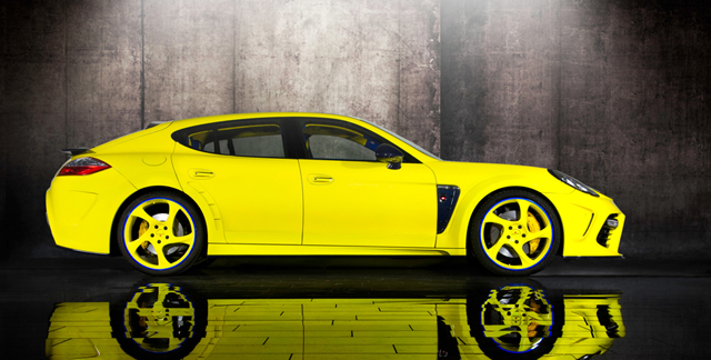 Tweety vindt Mansory ook leuk: knalgele Porsche Panamera Mansory