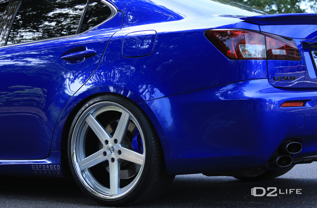 Blauwe bruut: Lexus IS-F volgens D2Forged