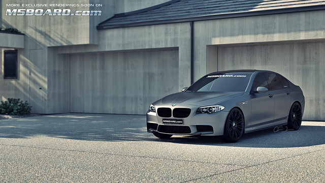 Rendering: BMW M5 in Frozen Grey