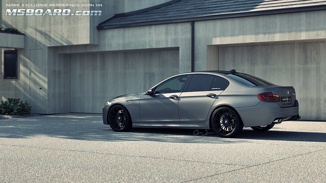 Rendering: BMW M5 in Frozen Grey