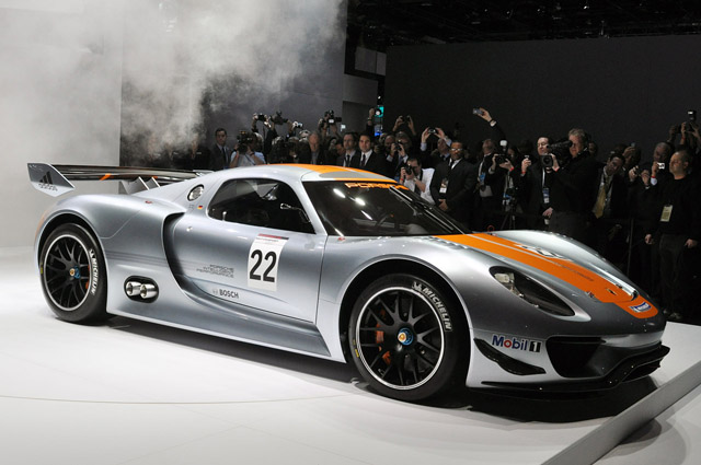 Detroit 2011: live foto's Porsche 918 RSR