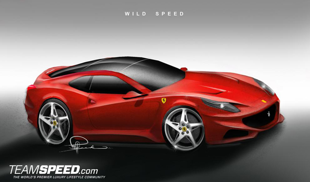 Rendering: Ferrari 612 Scaglietti opvolger