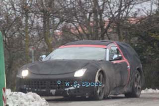 Spyshots en rendering: Ferrari 612 Scaglietti opvolger