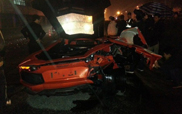 Mocno uszkodzone Lamborghini Aventador LP700-4 w Chinach 