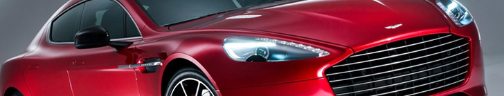 Bella anche in rosso la Aston Martin Rapide S!