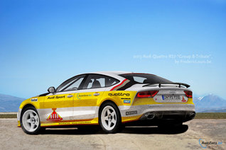 Rendu : une Audi Quattro RS7 Group B
