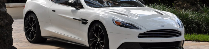 Aston Martin Vanquish looks gorgeous in Stratus White!