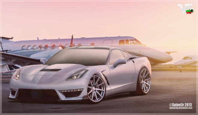 Rendering: Chevrolet Corvette Stingray ZR1