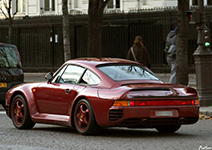 Drie unieke Porsche 959's gespot in Parijs