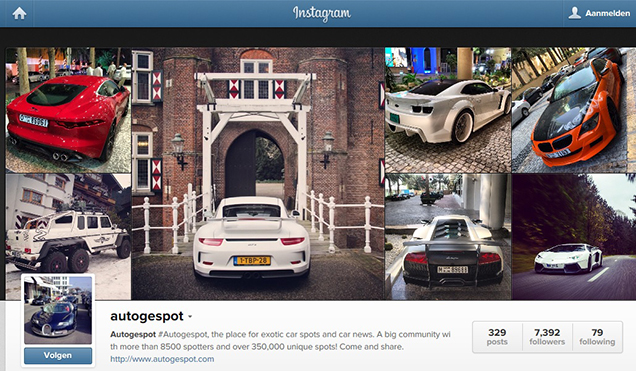 Autogespot volg je ook op Instagram! 