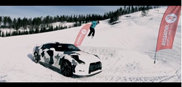 Filmpje: Nissan GT-R sfeervol vastgelegd op de skipiste