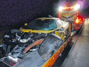 Gumpert Apollo heavily damaged after overtaking action