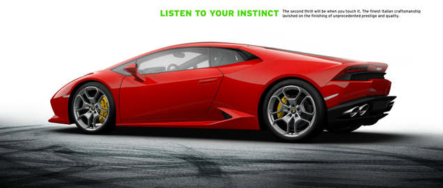 Lamborghini laat ons eigen Huracán LP610-4 configureren!