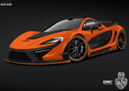 McLaren P1 'Night Glow' va produce 1.000 hp!
