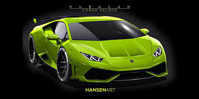 Hansen ART geeft Lamborghini Huracán LP610-4 popnagels