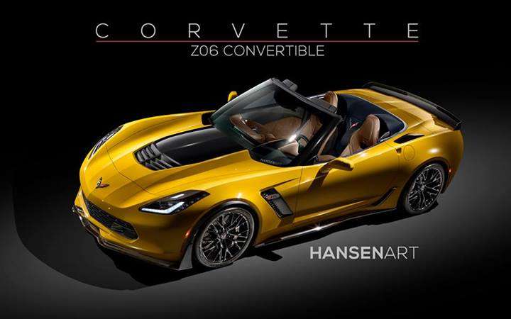 Rendering maakt de Corvette C7 Stingray Z06 enorm begeerlijk