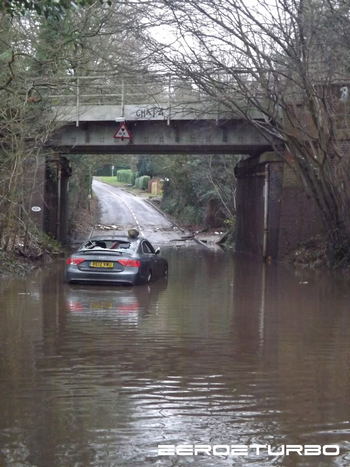 Audi RS5 verlaten en gemolesteerd