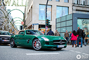 Dieser grüne SLS AMG Roadster ist ein Einzelstück