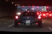 458 Italia with straight pipes makes a ride through Beverly Hills