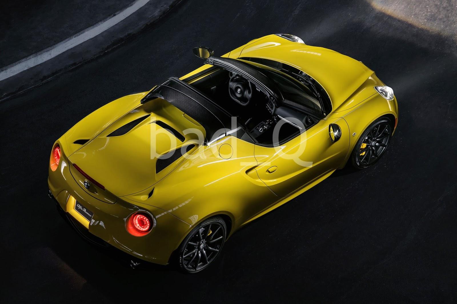 Eerste foto's Alfa Romeo 4C Spider gelekt