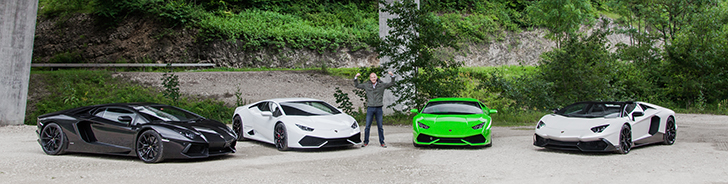 Lifestyle photoshoot with Lamborghini & Manufacture Royale