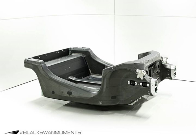 Dit is de monocoque van de McLaren Sports Series