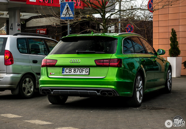 Deze Audi S6 ziet een beetje groen…