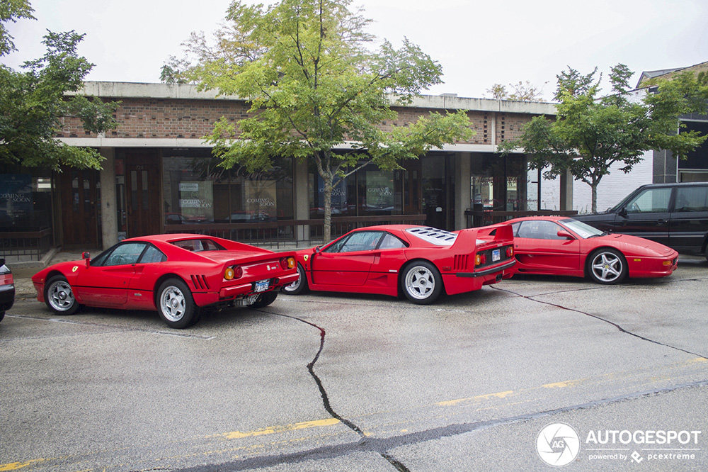 Legendarische combo van Ferrari 288 GTO en F40 gespot