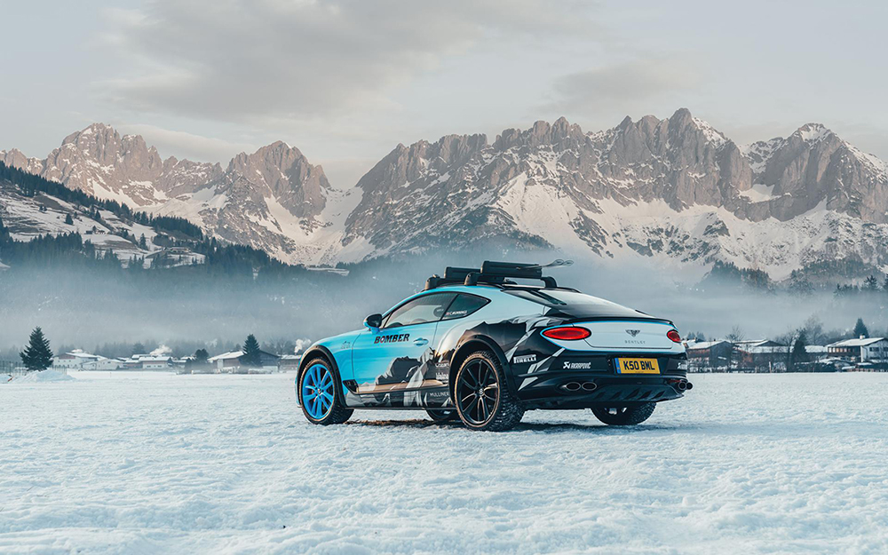 Bentley Continental GT is klaar voor GP Ice Race in Zell am See