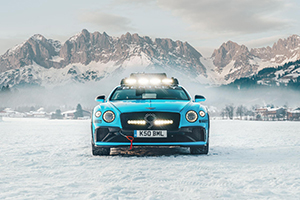 Bentley Continental GT is klaar voor GP Ice Race in Zell am See