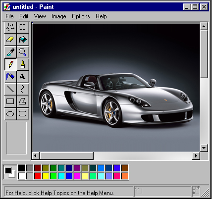 Auto's in Paint