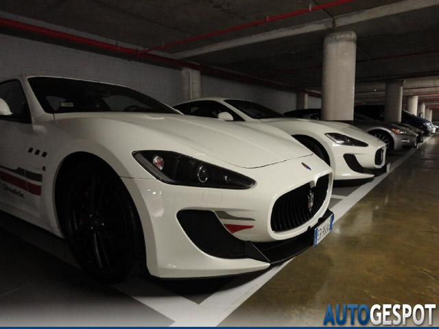 Spot van de dag: een hele garage met Maserati GranTurismo MC Stradales