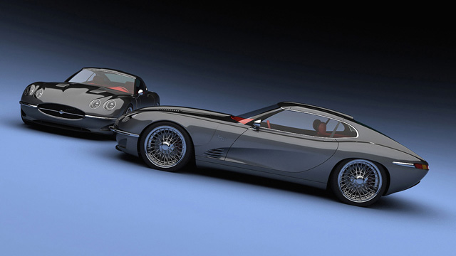 Moderne variant Jaguar E-Type: Growler E 2011 Concept 