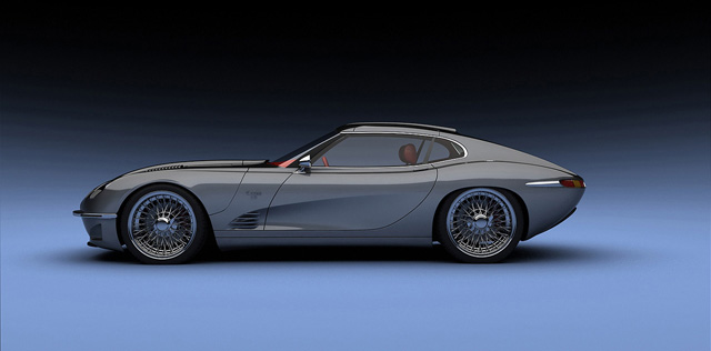 Moderne variant Jaguar E-Type: Growler E 2011 Concept 