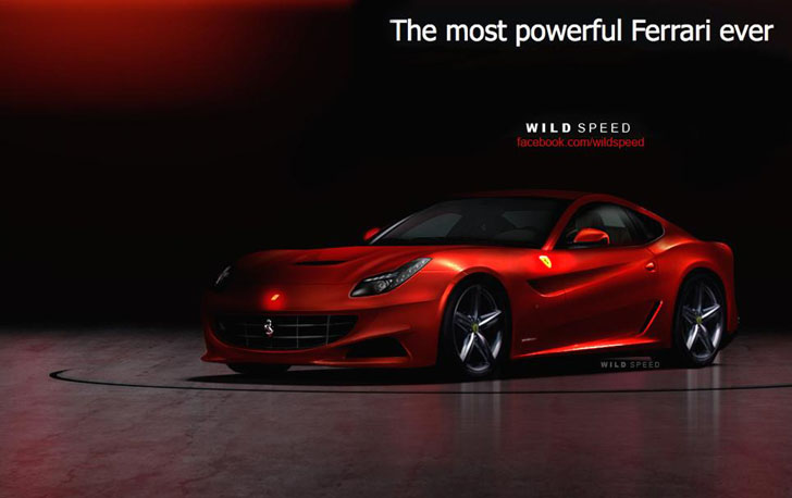 Rendering en teaser Ferrari 620 GT