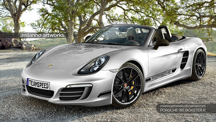 Rendering: Porsche Boxster R