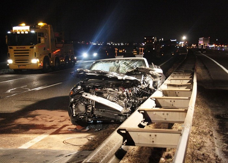 Bestuurder Audi RS4 Cabriolet veroorzaakt ongeval op A15