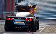 Filmpje: Motor van Corvette C6 Z06 vat vlam