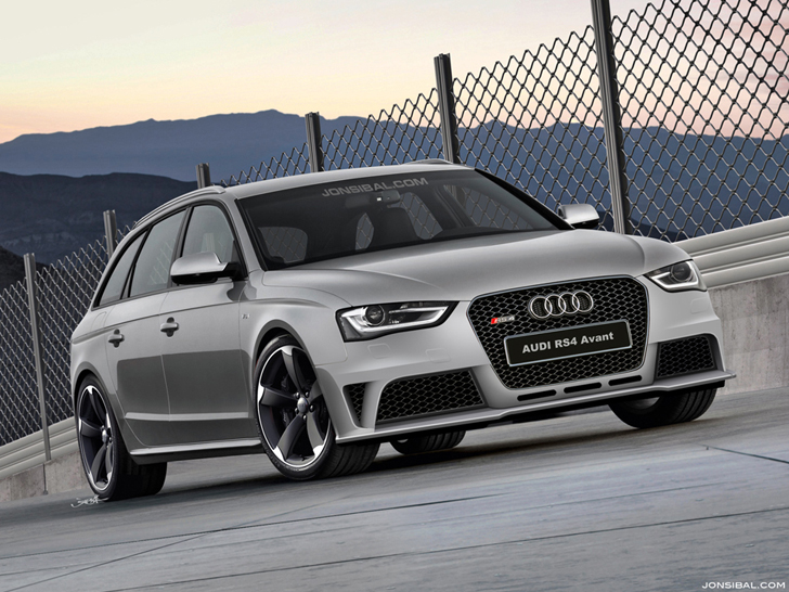 Rendering: Audi RS4 Avant B8