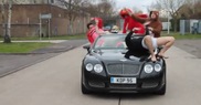 Bentley Continental GTC is het slachtoffer van The Harlem Shake