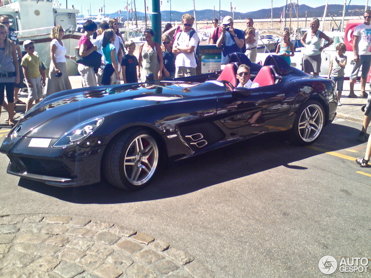 Zwarte Mercedes-Benz SLR McLaren Stirling Moss gespot