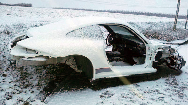 Porsche 997 GT3 RS 4.0 gestript teruggevonden