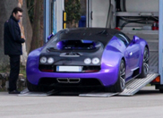 Une Bugatti Veyron 16.4 Super Sport mauve spottée près de l’usine