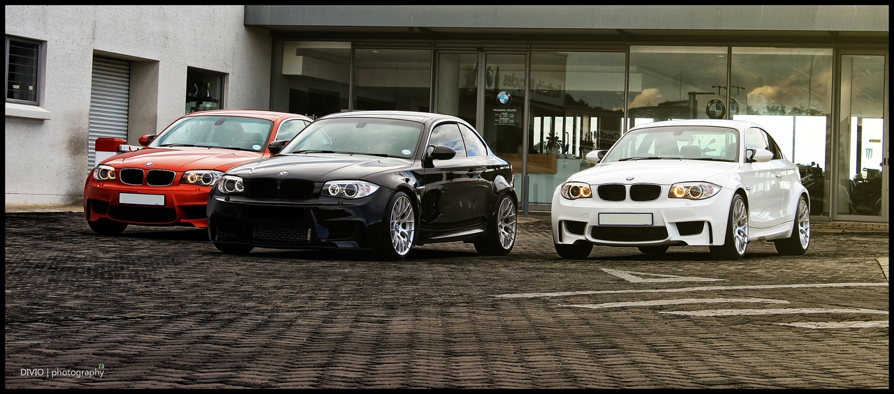 Fotoshoot: driemaal BMW 1-Serie M Coupé in Johannesburg