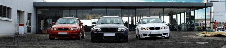 Servizio fotografico a tre BMW Serie 1 M Coupé a Johannesburg