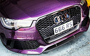 Audi RS6 Avant C7 in the colour Merlin Purple