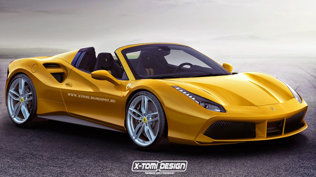 Rendering: Ferrari 488 GTB Spider