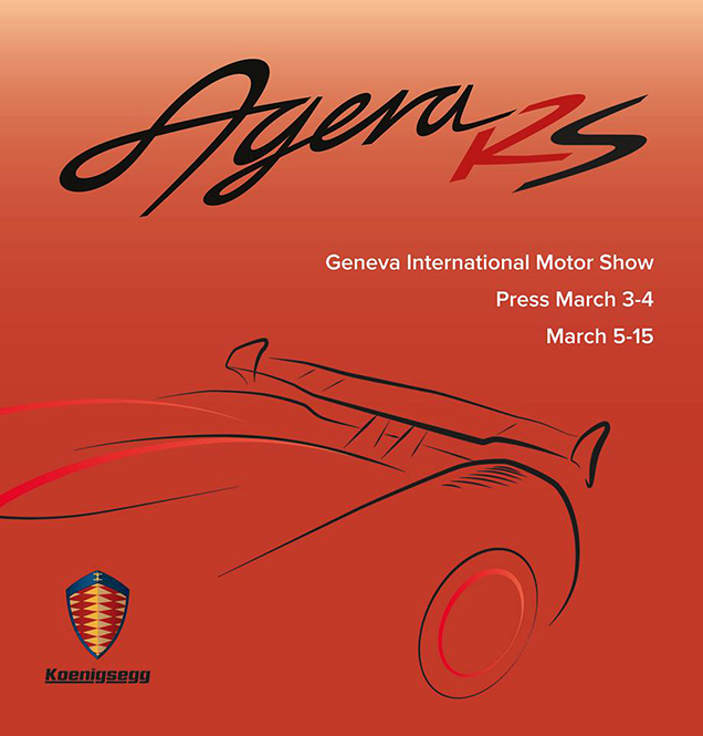 Koenigsegg toont ons de achterkant van de Agera RS